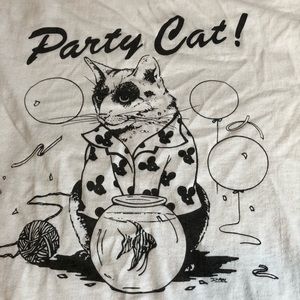 Vintage Party Cat Tee